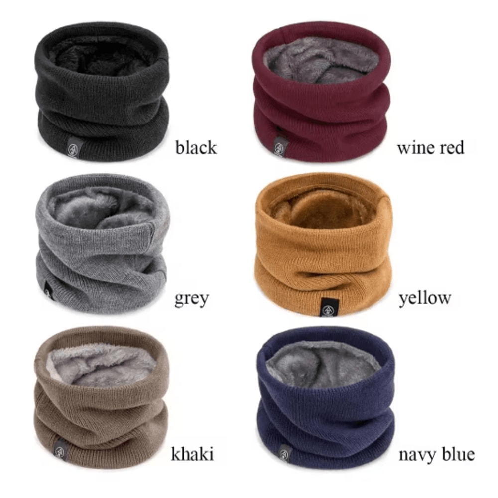 ThermaFlex Knitted Neck Warmer Soft Winter Sport Scarf For Men Women 8