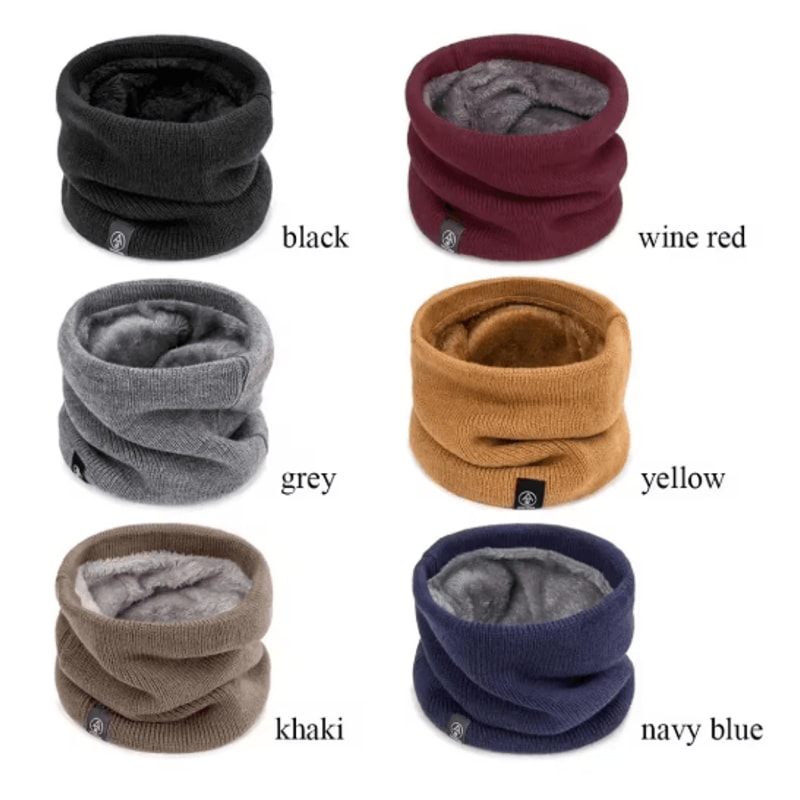 ThermaFlex Knitted Neck Warmer Soft Winter Sport Scarf For Men Women 8