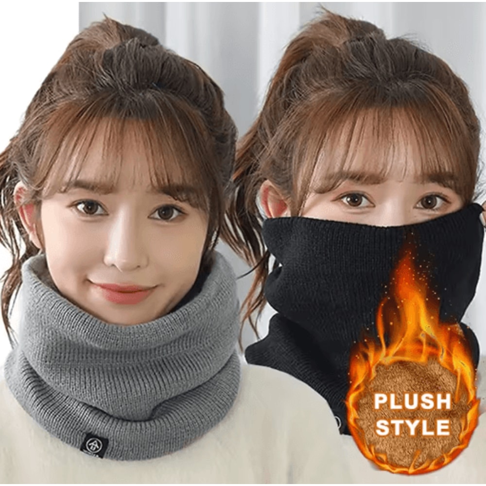 ThermaFlex Knitted Neck Warmer Soft Winter Sport Scarf For Men Women 10