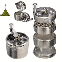 grindease manual spice grinder nutmeg pepper & rock salt crusher tool