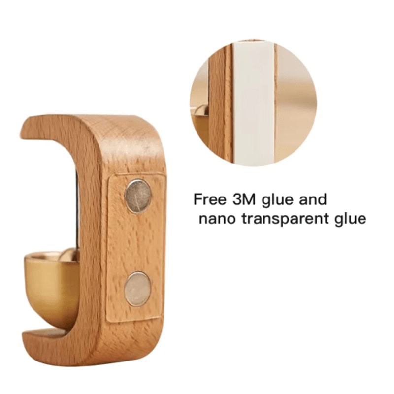 Calm DoorTone Magnetic Wind Bell Wooden Beech Door Chime With Copper Sound 3