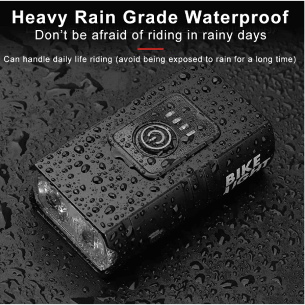 RideBeam T6 LED Bike Light USB Rechargeable High Beam Bicycle Headlight 7