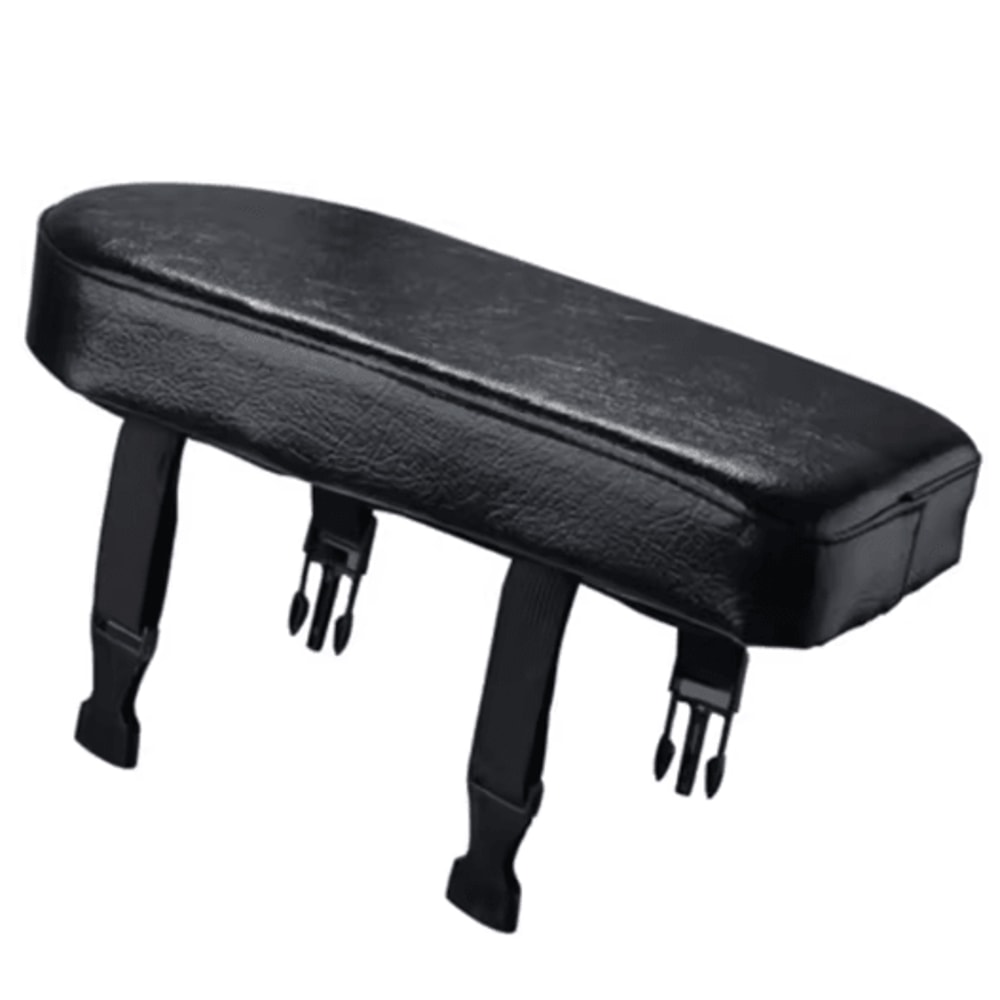 RideComfort Rear Bike Seat Cushion Set Passenger Backrest Foot Pedal Kit 1