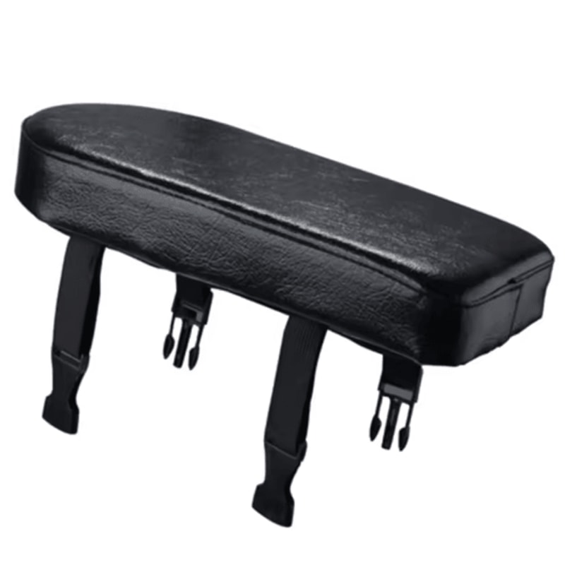 RideComfort Rear Bike Seat Cushion Set Passenger Backrest Foot Pedal Kit 1