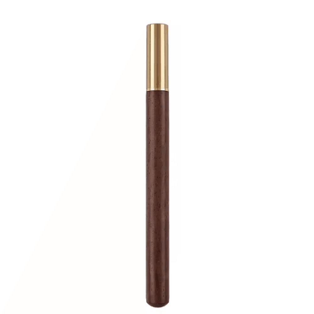 HeritageCraft Wooden Ballpoint Pen Vintage Brass Cap Signature Writing Pen 4