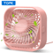 TOPK BreezeMini USB Desk Fan 3Speed Quiet Portable Fan With 360 Rotation 3