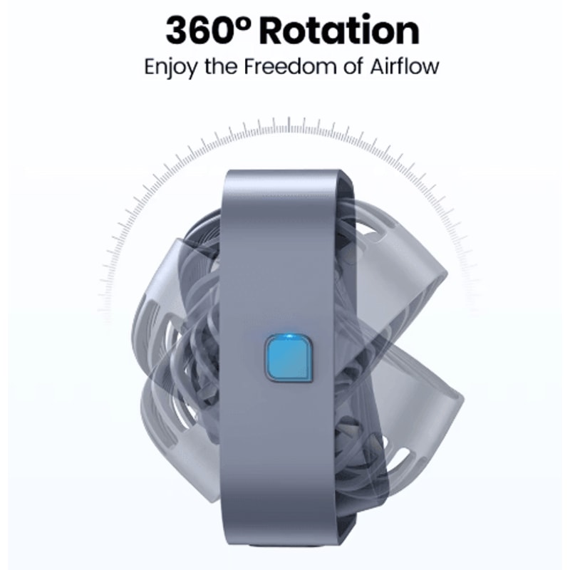 TOPK BreezeMini USB Desk Fan 3Speed Quiet Portable Fan With 360 Rotation 11