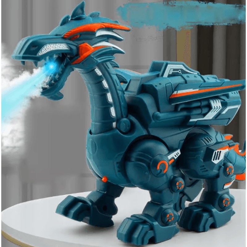 DinoBlaze Fire Breathing Dinosaur Toy Light Water Spray Interactive Model 8