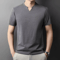 Mens V Neck TShirt Korean Style Lightweight Casual Summer Tee 6
