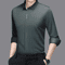 Mens Wrinkle Free Business Casual Shirt Long Sleeve Solid Color AllSeason Top 3