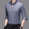 Mens Wrinkle Free Business Casual Shirt Long Sleeve Solid Color AllSeason Top 4