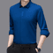 Mens Wrinkle Free Business Casual Shirt Long Sleeve Solid Color AllSeason Top 6