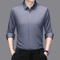 Mens Wrinkle Free Business Casual Shirt Long Sleeve Solid Color AllSeason Top 10