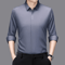 Mens Wrinkle Free Business Casual Shirt Long Sleeve Solid Color AllSeason Top 10