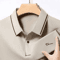 Mens Long Sleeve Polo Shirt With Badge Breathable Business Casual Top 5