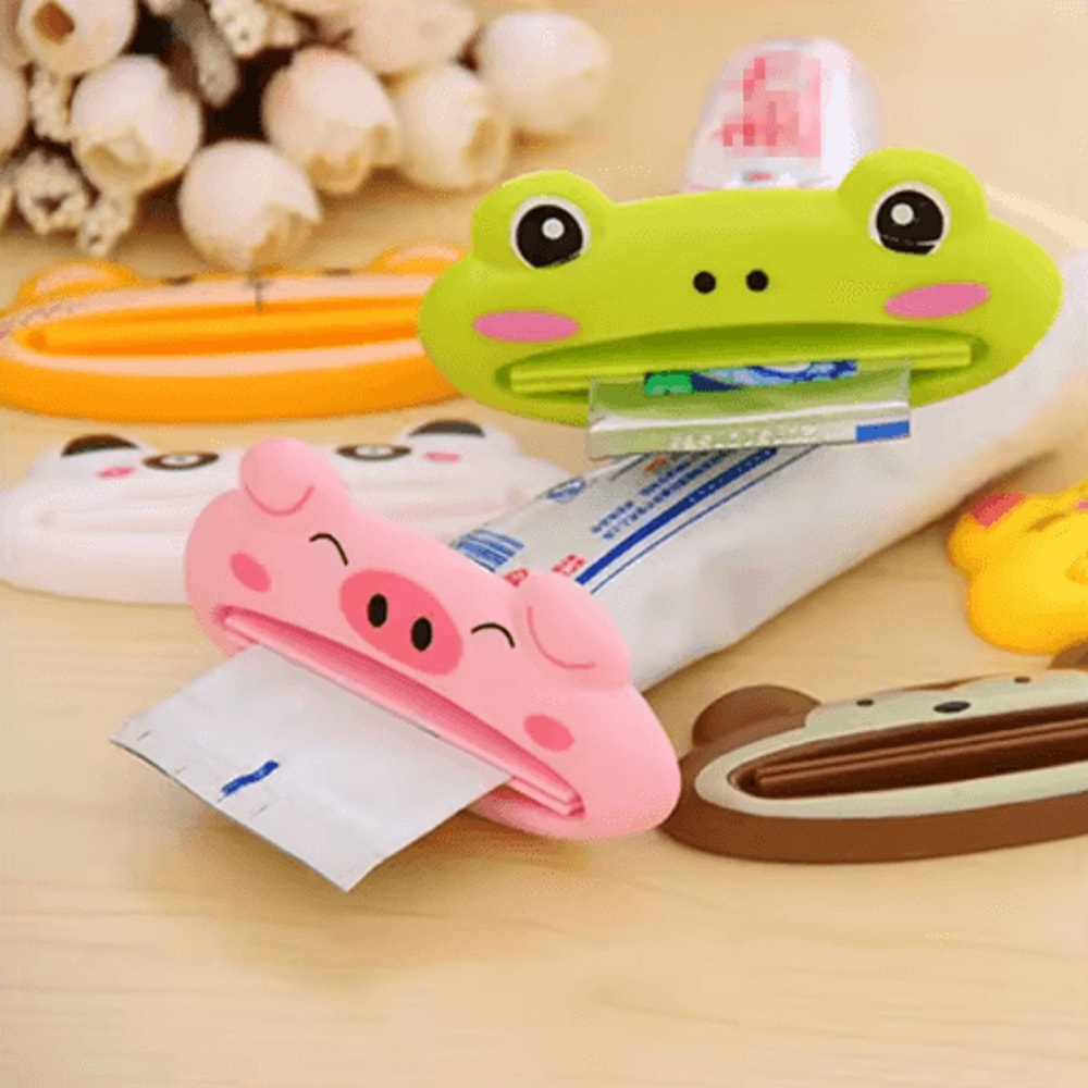 Cute Animal Toothpaste Squeezer Multifunction Cartoon Tube Dispenser 0