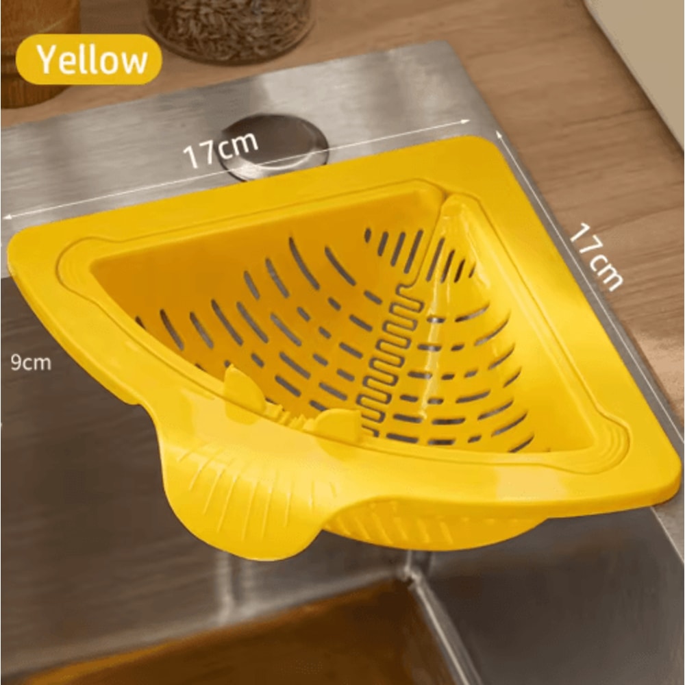 Triangle Sink Drain Strainer AntiClog Kitchen Filter Basket 1