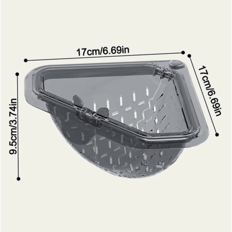 Triangle Sink Drain Strainer AntiClog Kitchen Filter Basket 5