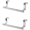 Over Door Towel Rack Stainless Steel NoDrill Kitchen Cabinet Holder 1
