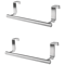 Over Door Towel Rack Stainless Steel NoDrill Kitchen Cabinet Holder 1