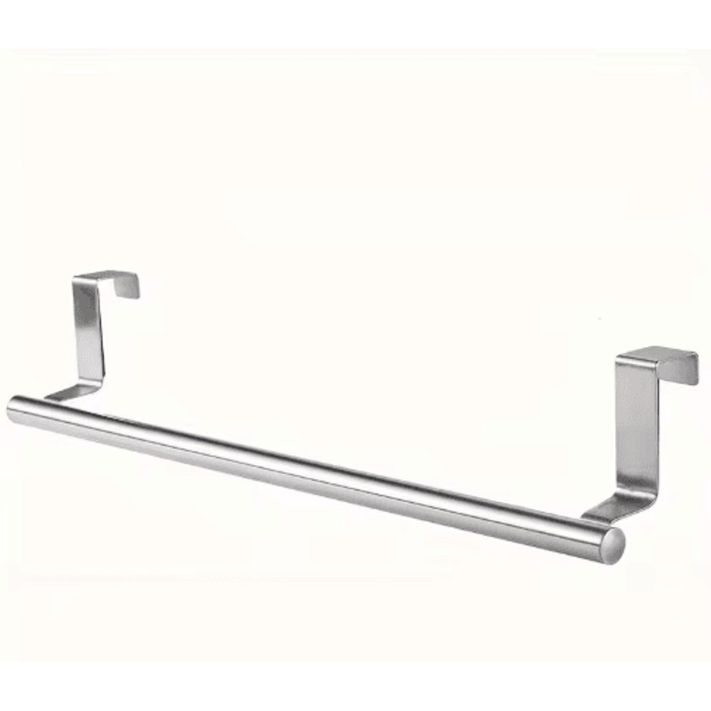 Over Door Towel Rack Stainless Steel NoDrill Kitchen Cabinet Holder 3