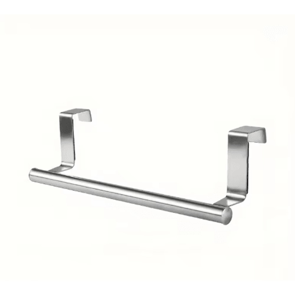 Over Door Towel Rack Stainless Steel NoDrill Kitchen Cabinet Holder 4