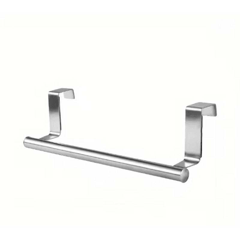 Over Door Towel Rack Stainless Steel NoDrill Kitchen Cabinet Holder 4