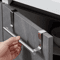 Over Door Towel Rack Stainless Steel NoDrill Kitchen Cabinet Holder 9