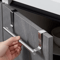 Over Door Towel Rack Stainless Steel NoDrill Kitchen Cabinet Holder 9