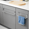 Over Door Towel Rack Stainless Steel NoDrill Kitchen Cabinet Holder 0