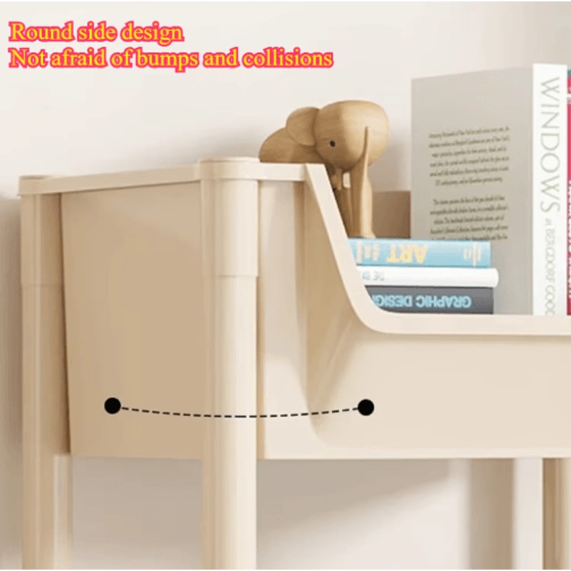 Rolling Storage Cart MultiLayer Mobile Organizer For Kitchen Bedroom Living Room 4