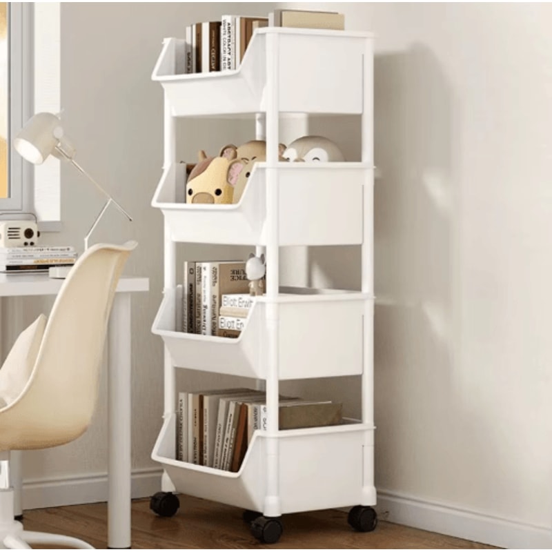 Rolling Storage Cart MultiLayer Mobile Organizer For Kitchen Bedroom Living Room 5