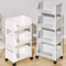 Rolling Storage Cart MultiLayer Mobile Organizer For Kitchen Bedroom Living Room 0