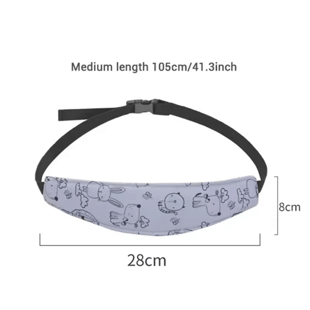 Baby Head Support Belt Adjustable Car Seat Stroller Sleep Positioner 7