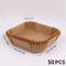 50pcs Air Fryer Paper Liners Non Stick Disposable Baking Sheets For Easy Cleanup 3