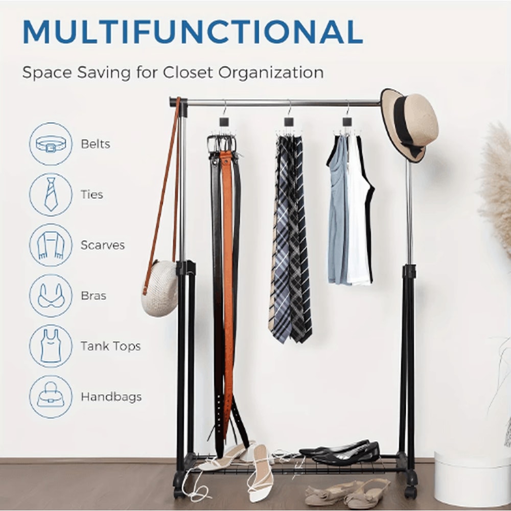 MultiClaw Hook Hanger Space Saving Organizer For Scarves Belts Bags 4