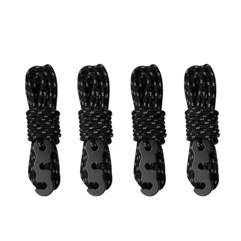 Reflective Tent Ropes Set Windproof Adjustable Camping Guy Lines With Buckles 2