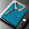 Mens Embroidered Polo Shirt Short Sleeve Casual Cotton Top 3