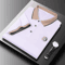 Mens Embroidered Polo Shirt Short Sleeve Casual Cotton Top 8