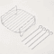 Air Fryer Grill Rack With Skewers Stainless Steel Cooking Rack 20cm 2