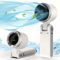 3in1 Portable Mini Fan 5 Speed Rechargeable USB Travel Cooling Fan 2
