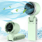 3in1 Portable Mini Fan 5 Speed Rechargeable USB Travel Cooling Fan 4