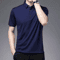 Mens Short Sleeve Polo Shirt Breathable Business Casual Summer Essential 1