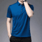 Mens Short Sleeve Polo Shirt Breathable Business Casual Summer Essential 4