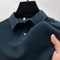 Mens Embroidered Polo Shirt Short Sleeve Business Casual Summer Top 2