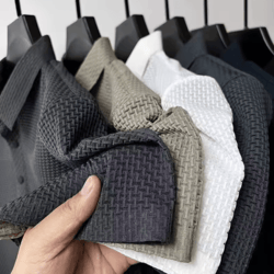 mens embroidered polo shirt short sleeve business casual summer top