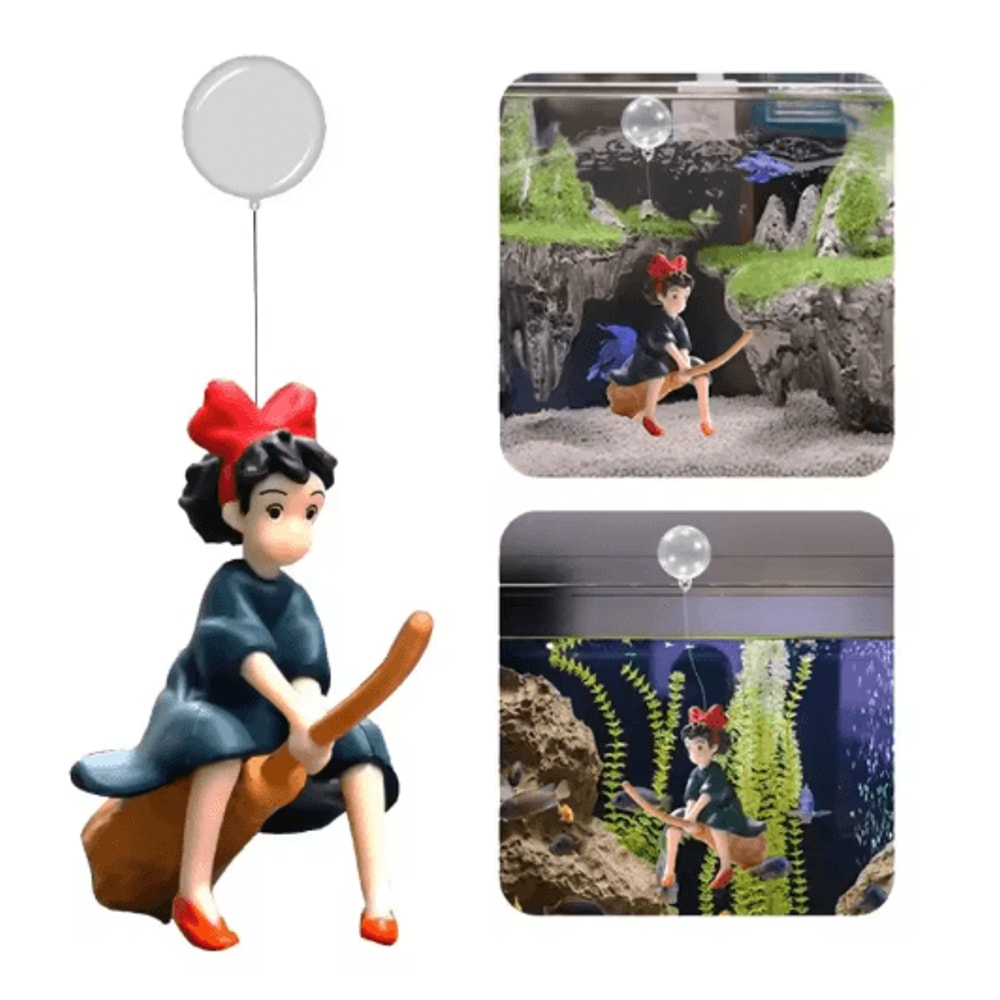 Floating Aquarium Decoration Cartoon Magic Suspended Fish Tank Ornament 0