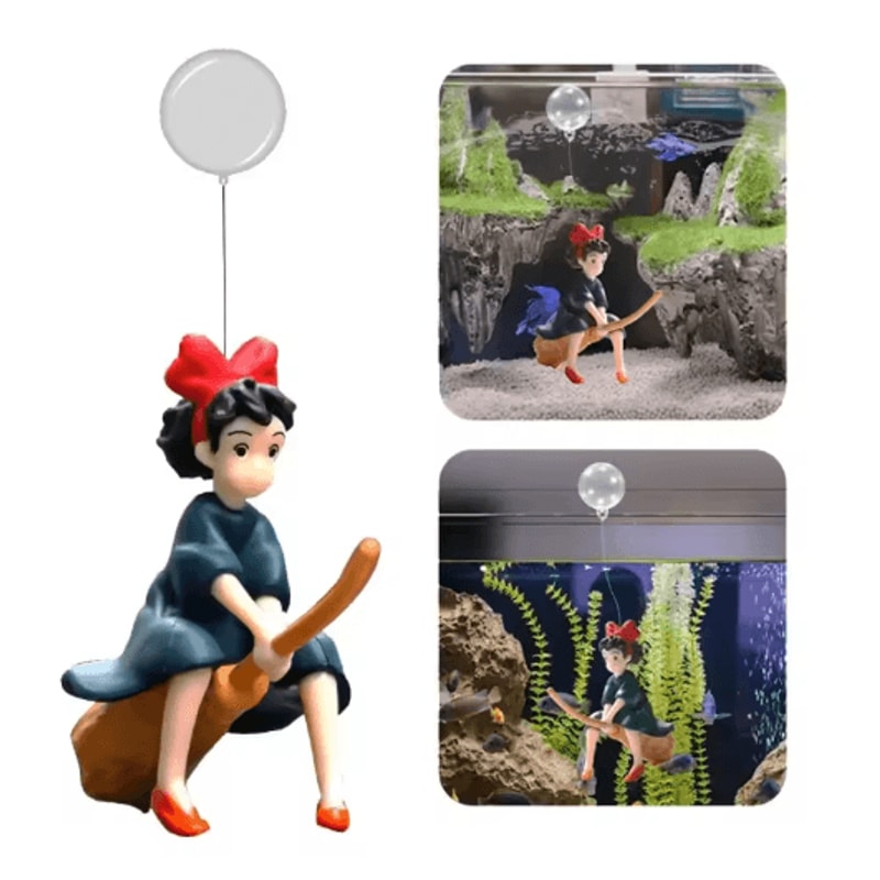 Floating Aquarium Decoration Cartoon Magic Suspended Fish Tank Ornament 0