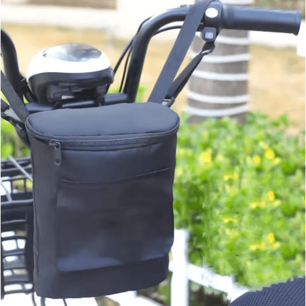 Motorcycle Handlebar Storage Bag Large Capacity Front Zipper Bike Pouch 1