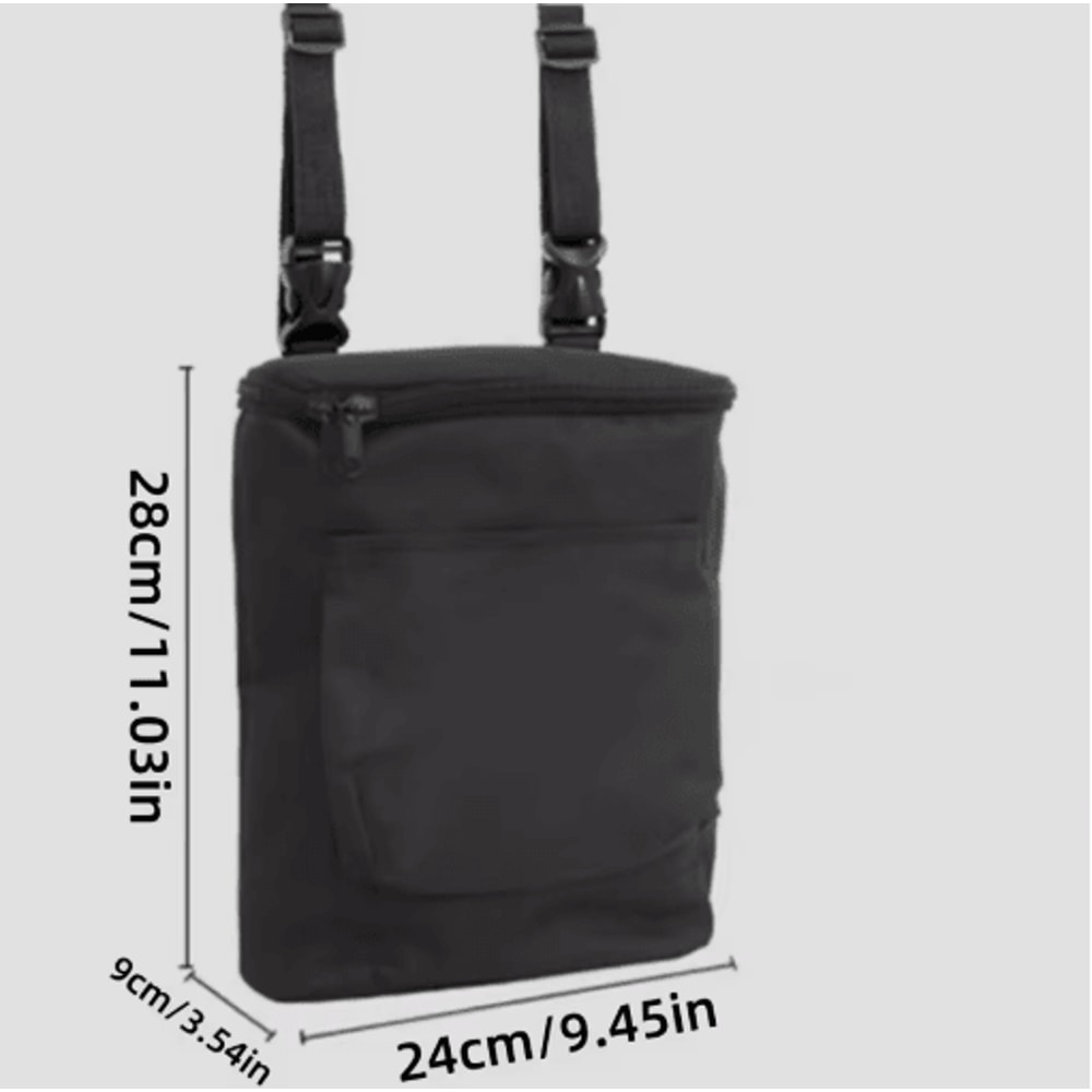 Motorcycle Handlebar Storage Bag Large Capacity Front Zipper Bike Pouch 4